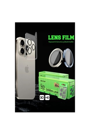 Xiaomi Poco X7 Pro Raze Metal Kamera Lens - Siyah