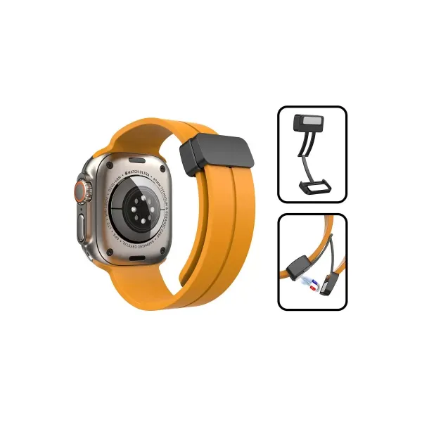 Apple Watch 38mm Kr412 Elegance Stylısh Kordon (saat Değildir) - Koyu Yeşil