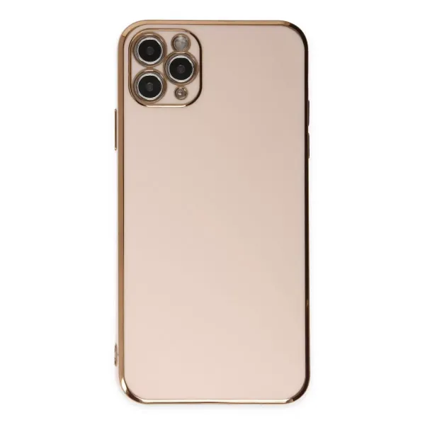 Apple İphone 11 Pro Max Kılıf Volet Silikon - Pembe