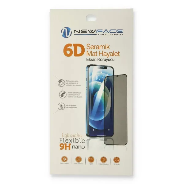 Xiaomi Redmi Note 9 Pro 6d Mat Seramik Hayalet Nano Ekran Koruyucu