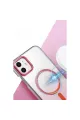 Apple İphone 12 Glossy Magsafe Kapak - Pembe