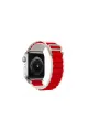 Apple Watch 38mm Mountain Kordon - Beyaz-kırmızı