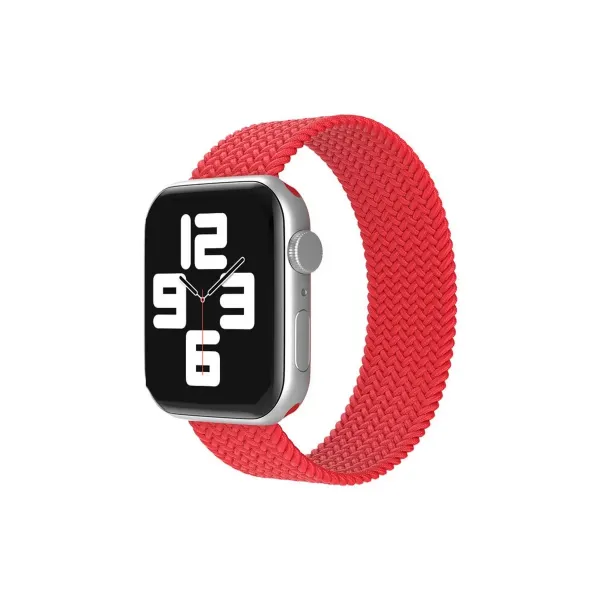 Apple Watch 38mm Ayarlı Solo Silikon Kordon - Kırmızı