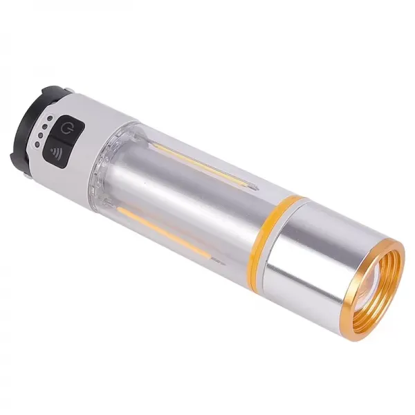 1000 Lümen Güçlü Aydınlatmaya Sahip Gold  Gp-222 İle Kamp Gecelerini Aydınlatın Hem El Feneri Hem De Kamp Lambası Olarak Kullanılabilen Çok Fonksiyonlu Yapısı, Usb Şarj Özelliği Ve Dayanıklı Gö