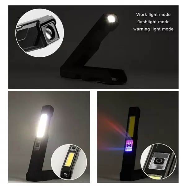Gold Silver Gs-2070 30w Şarjlı Mıknatıslı Katlanabilir Led Çalışma Tamirci Feneri