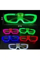 Kırmızı Led Işıklı Parti Gözlüğü 3 Modlu – Glow  Gece Eğlence Gözlüğü