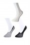 Siyah Gri ve Beyaz Kadın Babet Çorap 9 çift