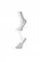 Gri ve Beyaz Erkek Babet Çorap 3 çift