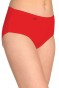 3 Adet Tutku Kadın Yüksek Bel Bato İnce Lastik Külot Kırmızı