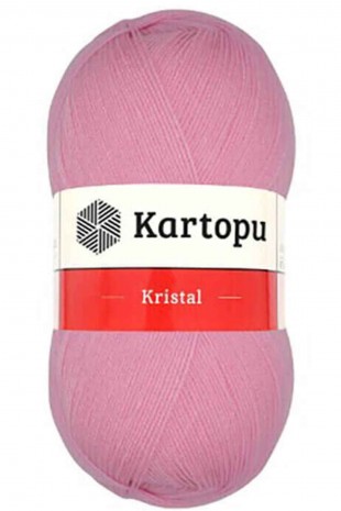 Kristal Çift Katlı El Örgü Lif İpi Pembe K774