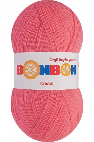 Kristal El Örgü Lif İpi Pembe 98230