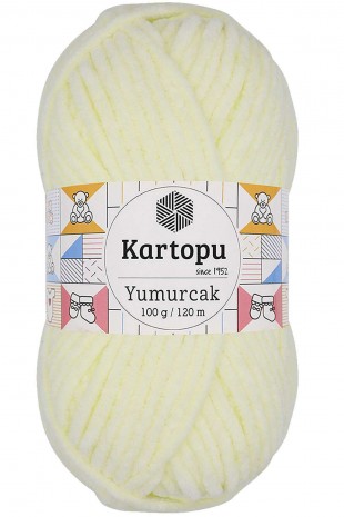 Yumurcak Kadife El Örgü İpi Krem K335