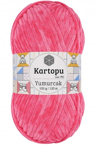 1 Adet Yumurcak Kadife El Örgü İpi Pembe K798