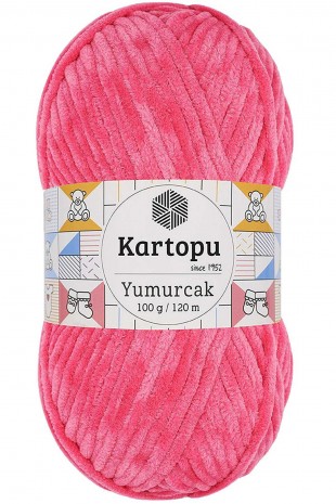 Yumurcak Kadife El Örgü İpi Pembe K798