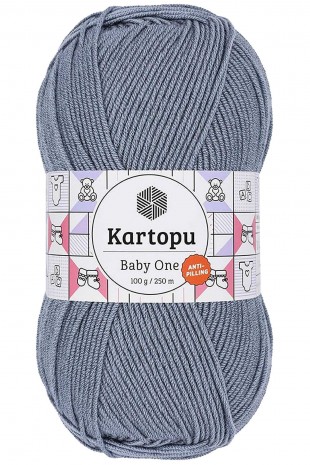 Baby One Tüylenmeyen El Örgü İpi Yünü Jeans Mavi K571