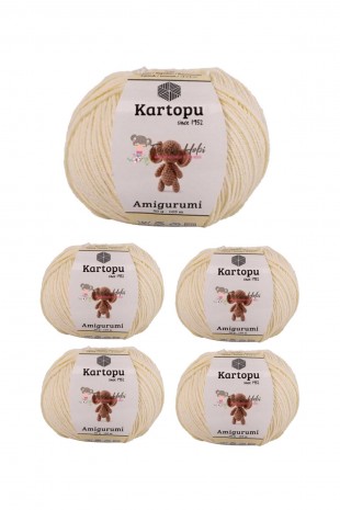 5 Adet Amigurumi El Örgü İpi 50gr 037