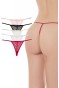 5 Adet Önü Dantelli Kadın İp Tanga String İpkini
