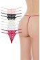 10 Adet Önü Dantelli Kadın İp Tanga String İpkini
