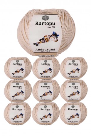 10 Adet Amigurumi El Örgü İpi 50gr 354