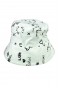 Unisex Kova Şapka Balıkçı Şapka Bucket Hat Desenli Beyaz