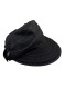 Unisex Fermuarlı Tenis Şapkası Üstten Açılabilir Siyah