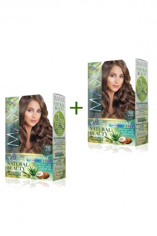 2 Paket Natural Beauty Amonyaksız Saç Boyası 7.0 Kumral