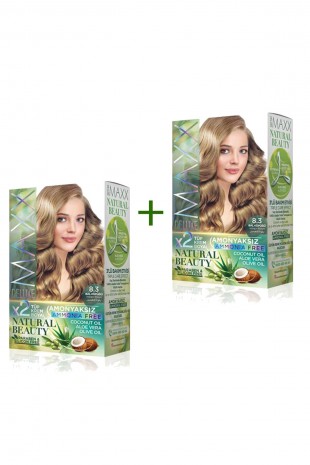 2 Paket Natural Beauty Amonyaksız Saç Boyası 8.3 Bal Köpüğü