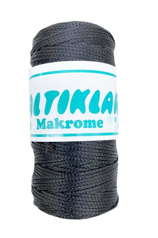 Polyester Makrome İpi 68 Füme Gri 100 gr