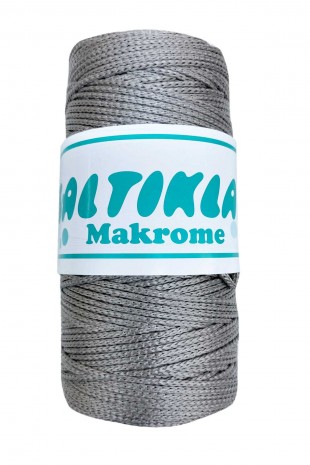 Polyester Makrome İpi 430 Orta Gri 100 gr