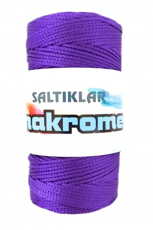 Polyester Makrome İpi 4250 Mor 100 gr