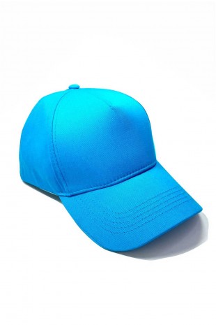 Arkası Cırtlı Ayarlanabilir Erkek-Kadın Sade Spor Şapka Mavi