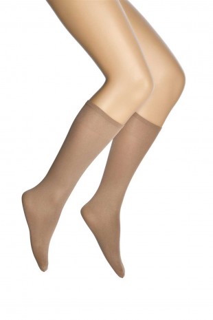 Mikro 70 Dizaltı Kadın Çorap Bronz 38