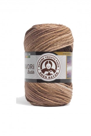 1 Adet Favori Batik El Örgü Ipliği 100 Gr 911