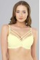 Çapraz İpli Dantelli Silikonlu Dolu Sütyen Ekru