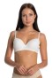 Dolgulu Flamlı Balenli Sütyen Beyaz