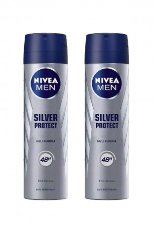 2 Adet Men Silver Protect Erkek Deodorant Sprey 150 ml