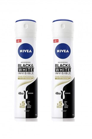 2 Adet Black&White İpeksi Pürüzsüzlük Kadın Deodorant Sprey 150 ml