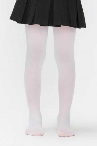 Kız Çocuk Pamuklu Külotlu Çorap Renk Beyaz