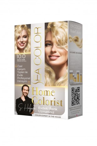 2 Tüp Home Colorist 10.0 Işıltılı Sarı Premium Saç Boyası Evde Profesyonel Sonuç