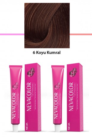 2 li Set Premium 6 Koyu Kumral - Kalıcı Krem Saç Boyası 2 X 50 g Tüp