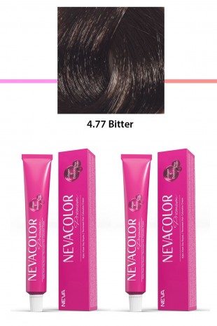 2 li Set Premium 4.77 Bitter - Kalıcı Krem Saç Boyası 2 X 50 g Tüp