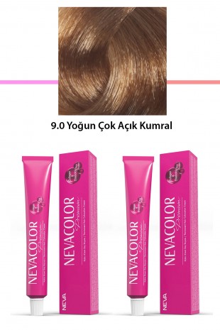 2 li Set Premium 9.0 Yoğun Çok Açık Kumral - Kalıcı Krem Saç Boyası 2 X 50 g Tüp