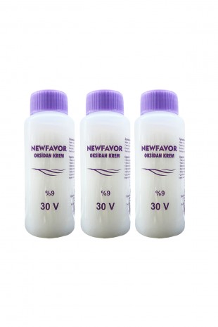 3 Adet Oksidan Krem Saç Boya Sıvısı 9'luk 30 volüme 60 ml