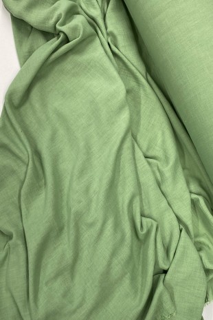 Keten Kumaş - Organik Kumaş - Perde Kumaşı - Ince Keten - Kıyafet Için Kumaş Örtü Çağla Yeşili 75