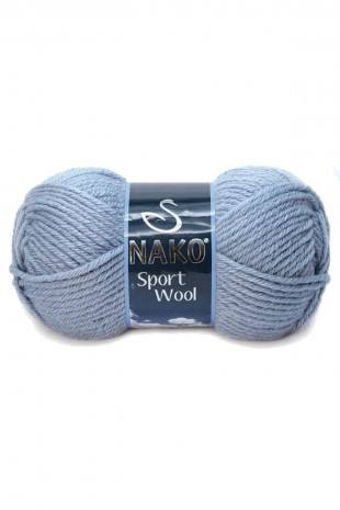 Sport Wool Atkı Bere Ceket Yelek Örgü İpi Yünü No: 11223 Denim Melanj