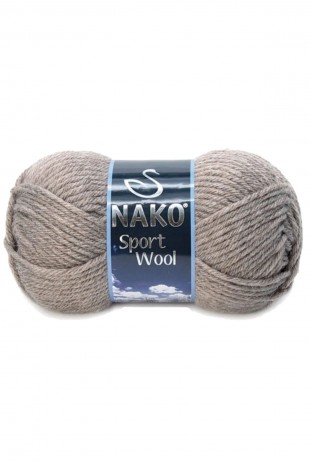 Sport Wool Atkı Bere Ceket Yelek Örgü İpi Yünü No: 23294 Bej Melanj