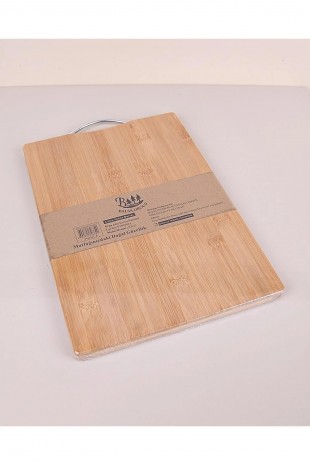 Bambu Metal Saplı Ekmek Kesme Tahtası22x32