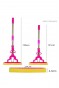 Kendinden Sıkmalı Mikrofiber Mop Kovasız Sıkma Aparatlı Sünger Paspas Kelebek Yer Silme Aparatı
