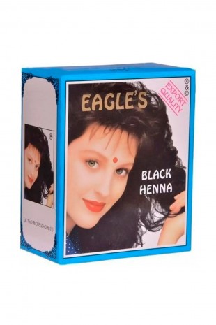 Eagle's Orijinal Hint Kınası Saç Boyası Siyah - Black Henna