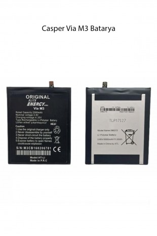 Casper Via M3 Model Telefonla Uyumlu Batarya Pil 2300 Mah